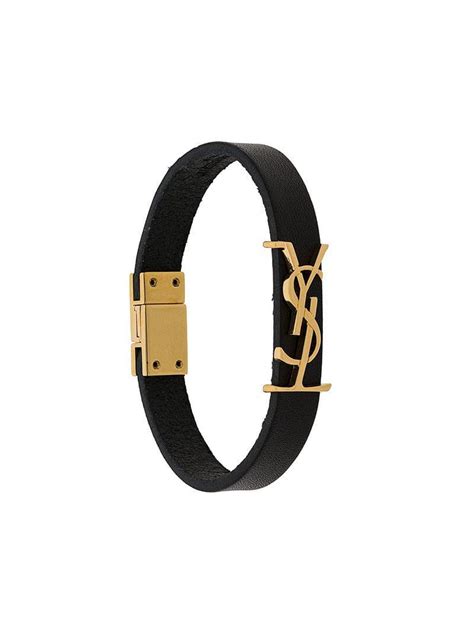 ysl black bracelet|st laurent jewelry for men.